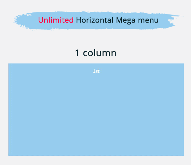 shopify ultrastore unlimited horizontal menu
